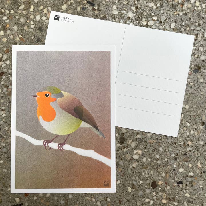 postcard - Robin (Birds) - A6 for wholesale by VrijFormaat