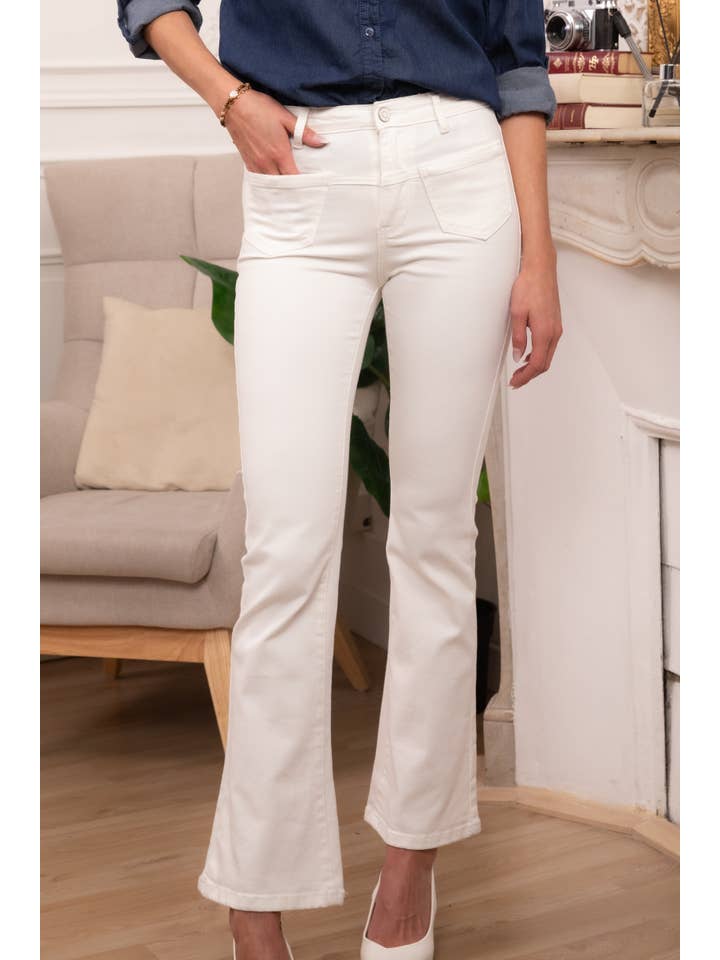 Vivid - Wholesale Jeans - Women's - Flared jeans with front patch pockets5