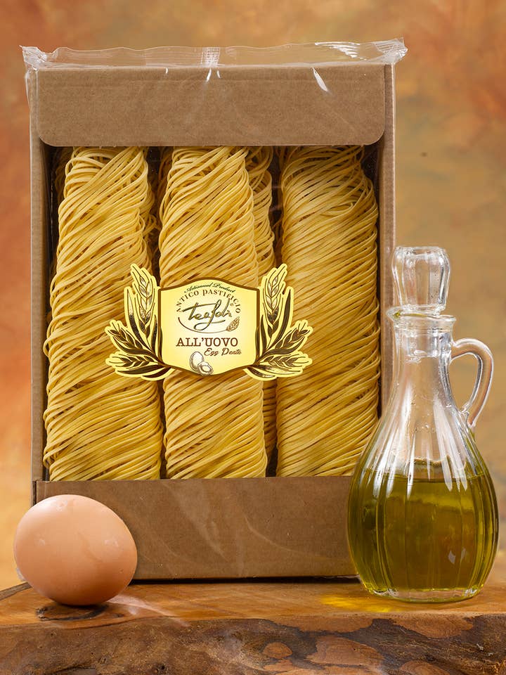 Rustic Egg Tagliolini Box 500g for wholesale by ANTICO PASTIFICIO TEALDI SRL (Tealdi)