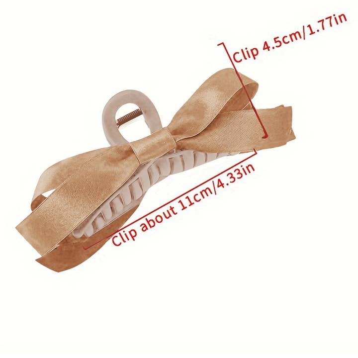 Lovesoft - Vendita all'ingrosso Fermaglio per capelli - Donna - Fermaglio per capelli grande con decorazione a fiocco in tinta unita11