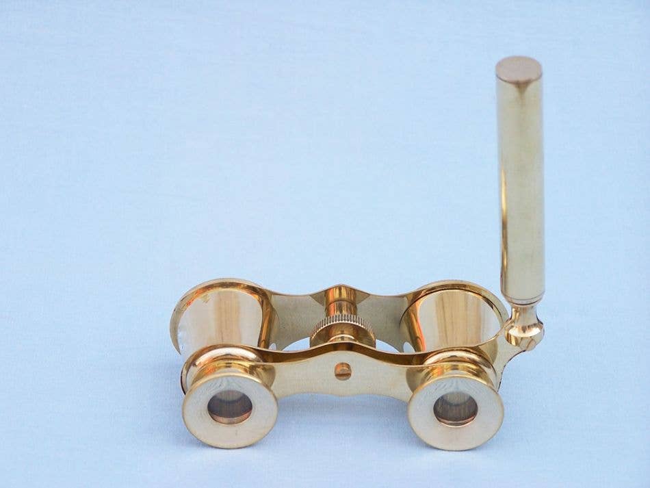 Hampton Nautical - Vente Jumelles - Jumelles nautiques en laiton massif avec poignée 10 cm1