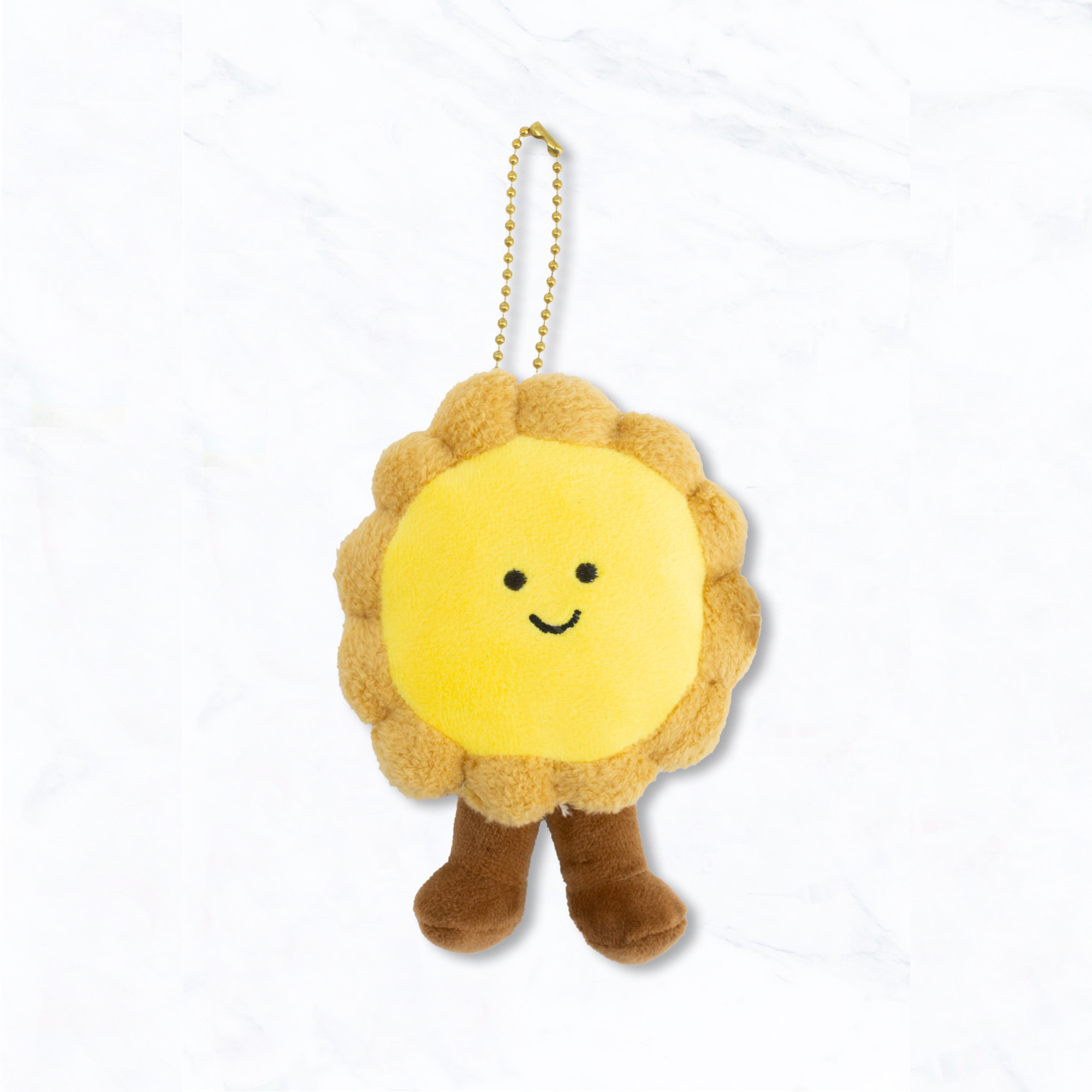 Suzie Q USA - Wholesale Keychain - Women's - Sunny Egg Tart Plush Keychain0