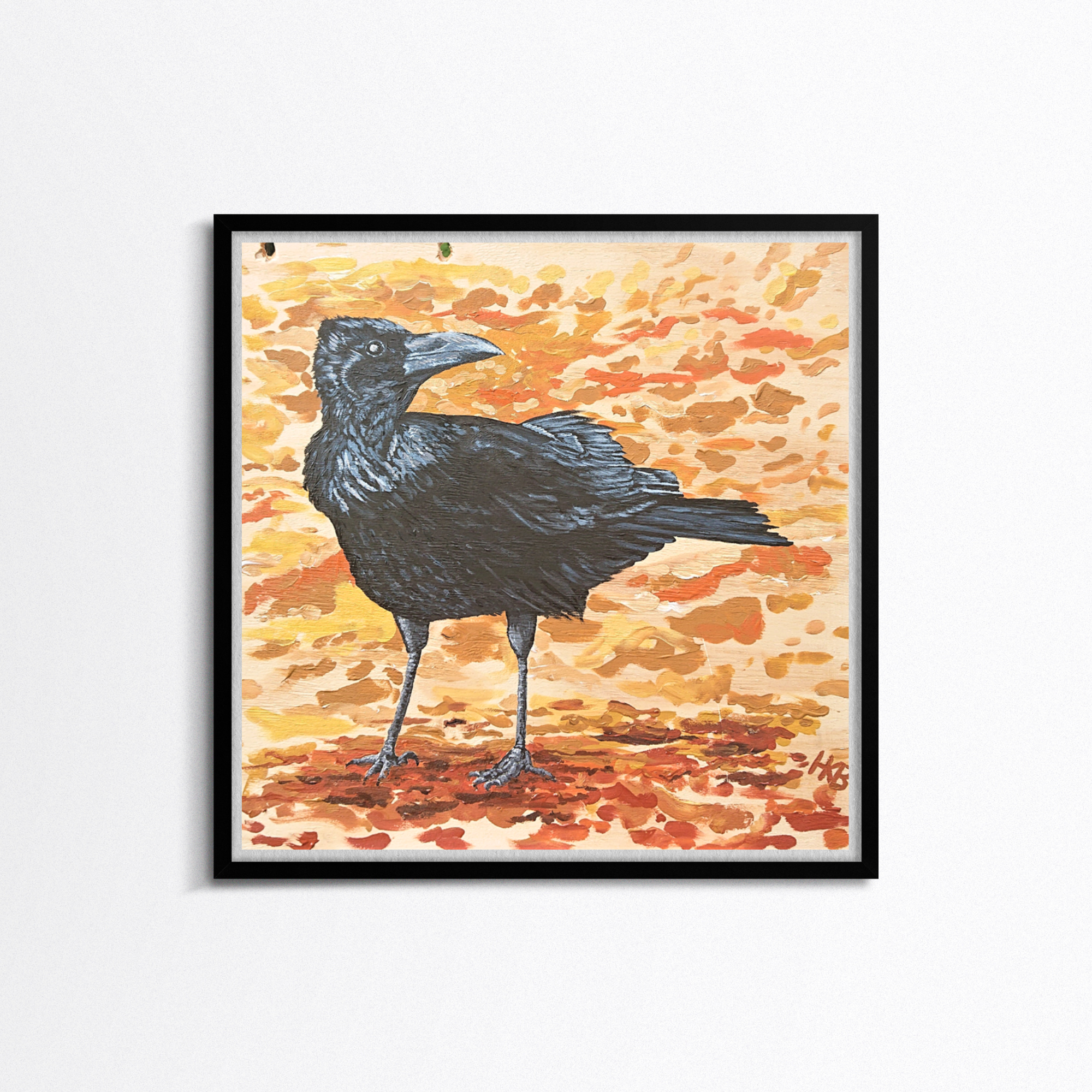 Hannah Kate Makes - Wholesale Art Print - Brandon Crow Art Print - Square - Autumn & Halloween1