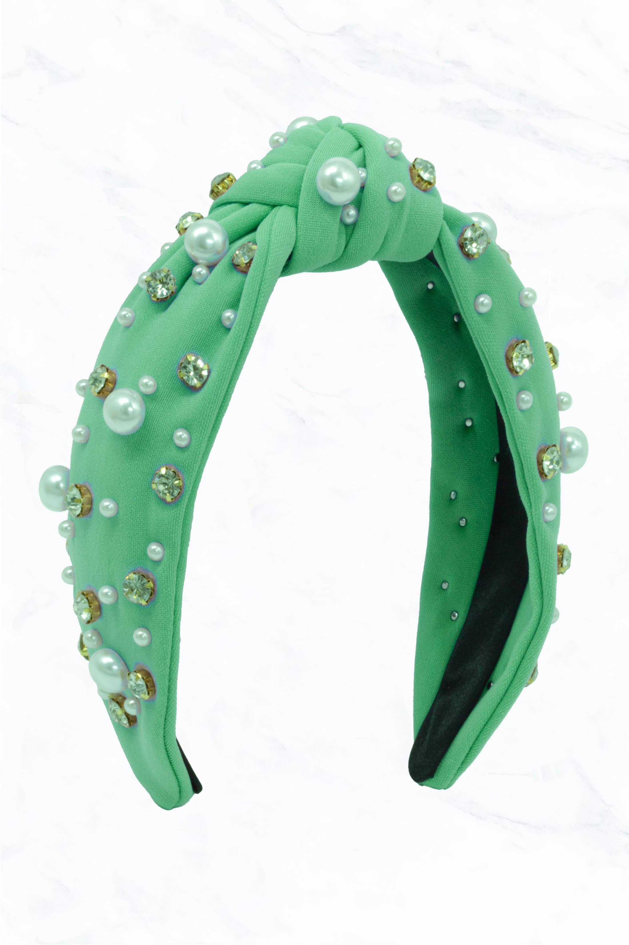 Suzie Q USA – Großhandel Fashion-Stirnband – Damen – Geknotetes Stirnband mit Perlen und Strasssteinen9