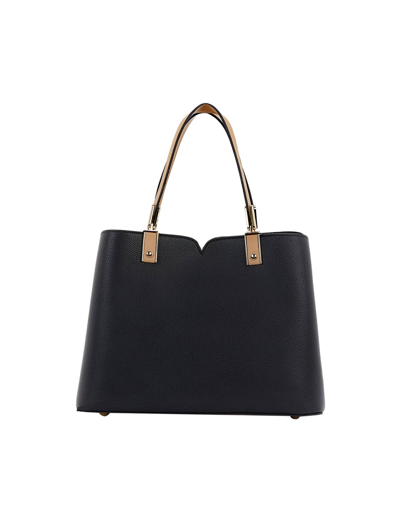 Serenade Beverly Hills Collection - Vente Sac à main avec poignée sur le dessus – femme - SAC TRIPLE COMPARTIMENT VÉGAN CHANTAL-NOIR/CAMEL3