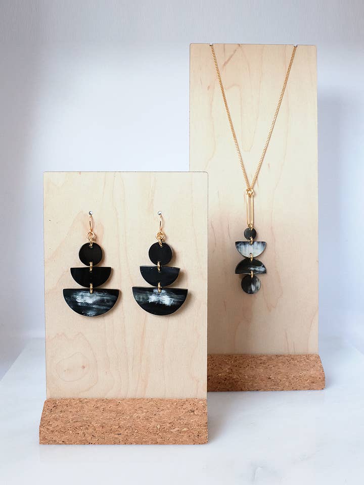 Hathorway Wood & Cork Jewelry Display Kit for wholesale by Hathorway