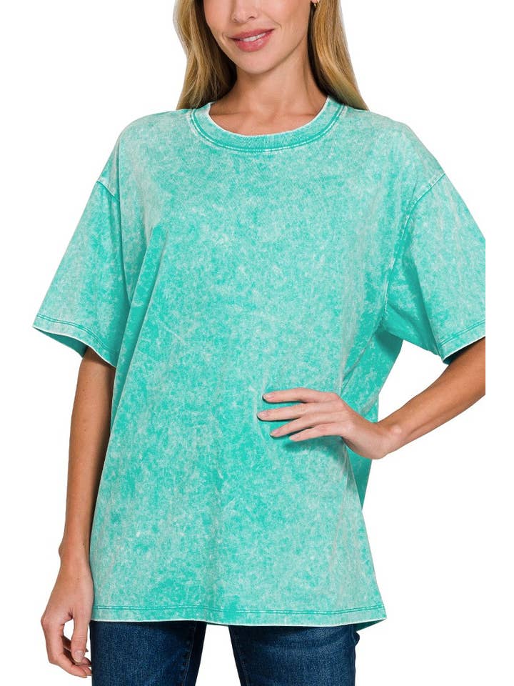 Vanilla Monkey - Wholesale Knit Top - Women's - Washed Short Sleeve Top1