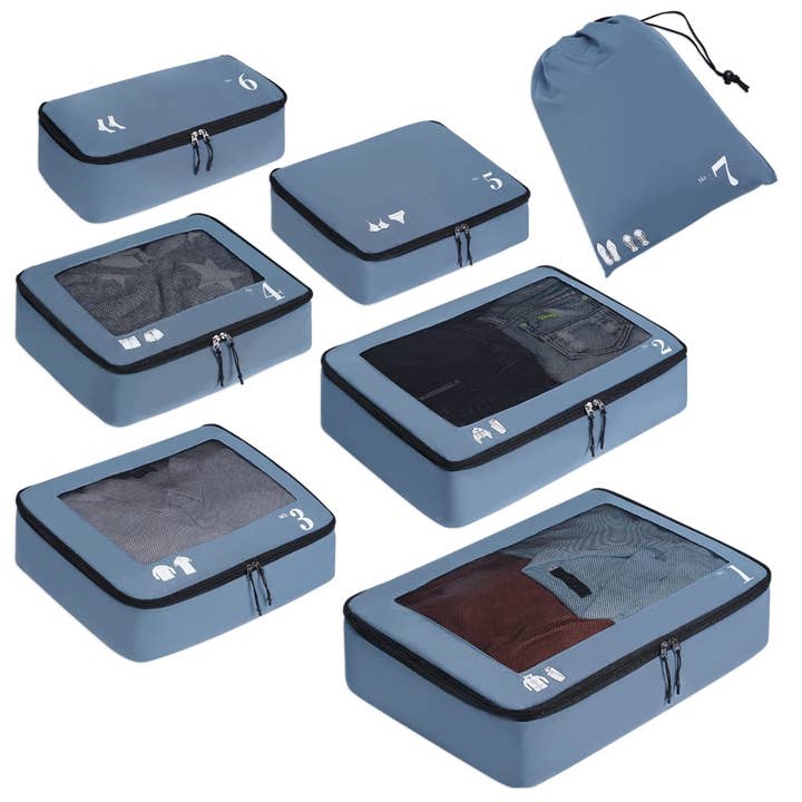 wandf - Wholesale Packing Cube - 7 Set Tear-Resistant Packing Cubes Travel Organizer16