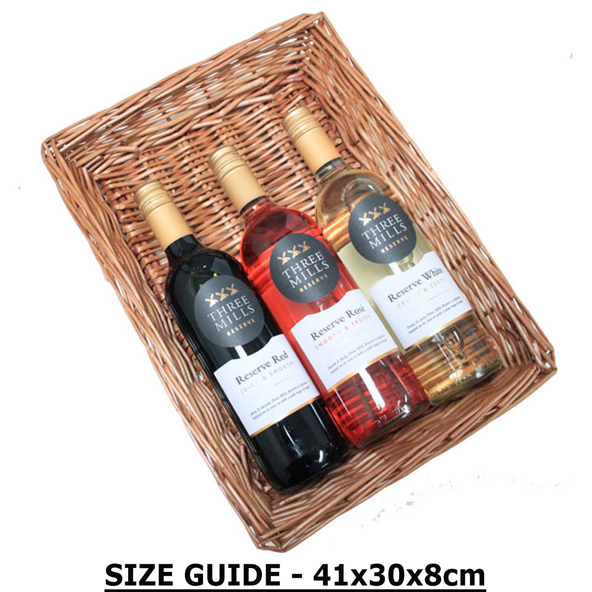 Candi Gifts – wholesale Basket – Wicker Hamper Gift Kit - Shallow Basket Tray / GOLD (x10) 6