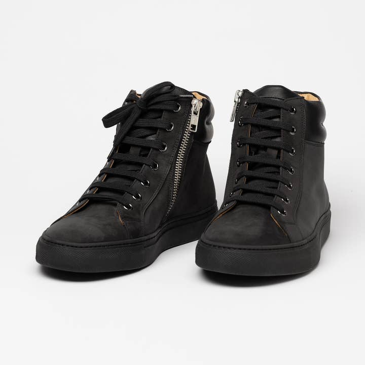 Sneaker alta nera da donna Drake per la vendita all'ingrosso da parte di Hildebrand Sweden