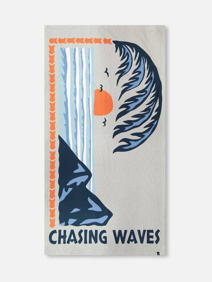 Strandhåndklæde grå for engroshandel hos Deux par Deux