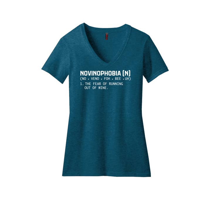 NOVINOPHOBIA T-Shirt for wholesale by Wheeling Feeling