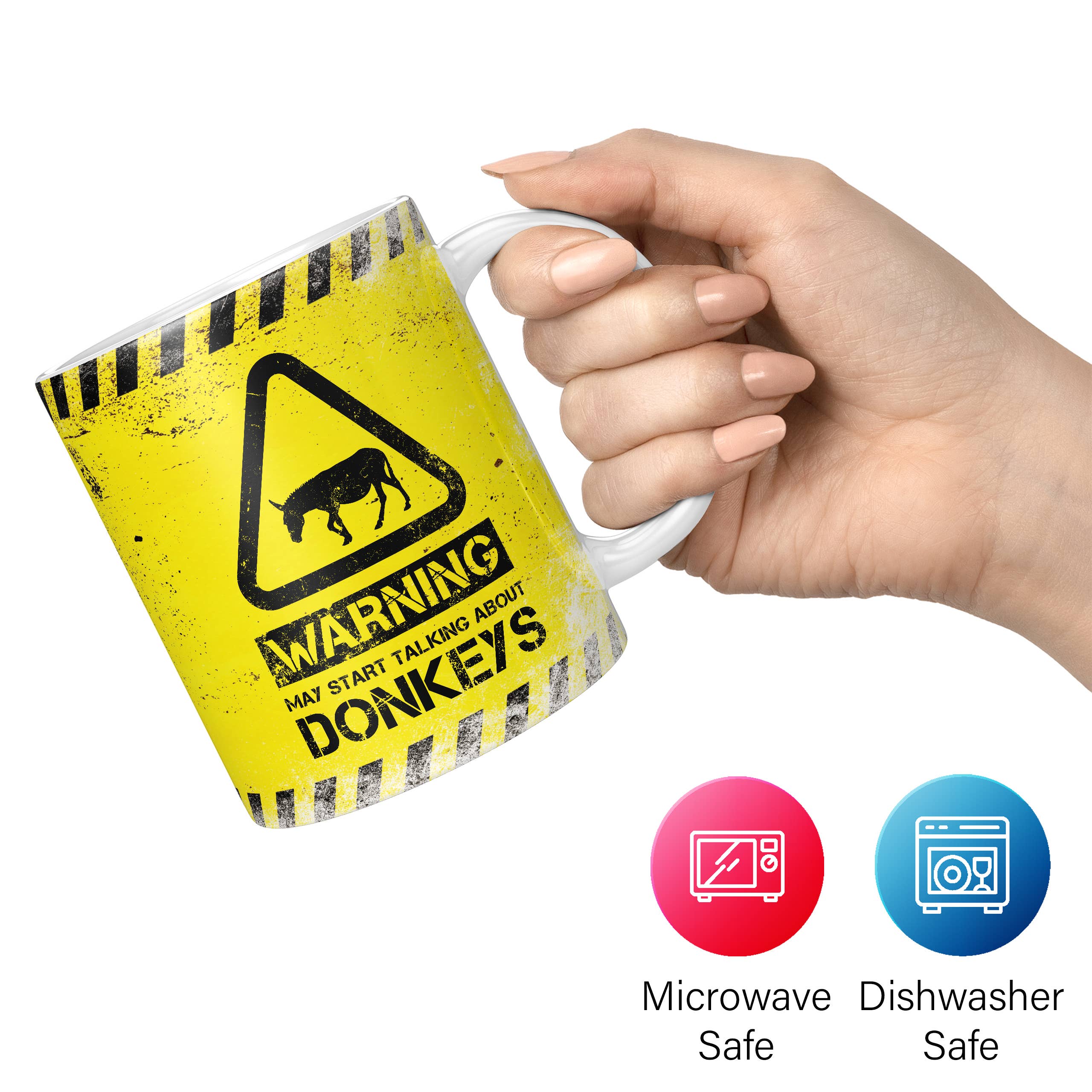 Mug Monster - Vendita all'ingrosso Tazza - Tazza Donkey - Warning May Start Talking About Donkeys1