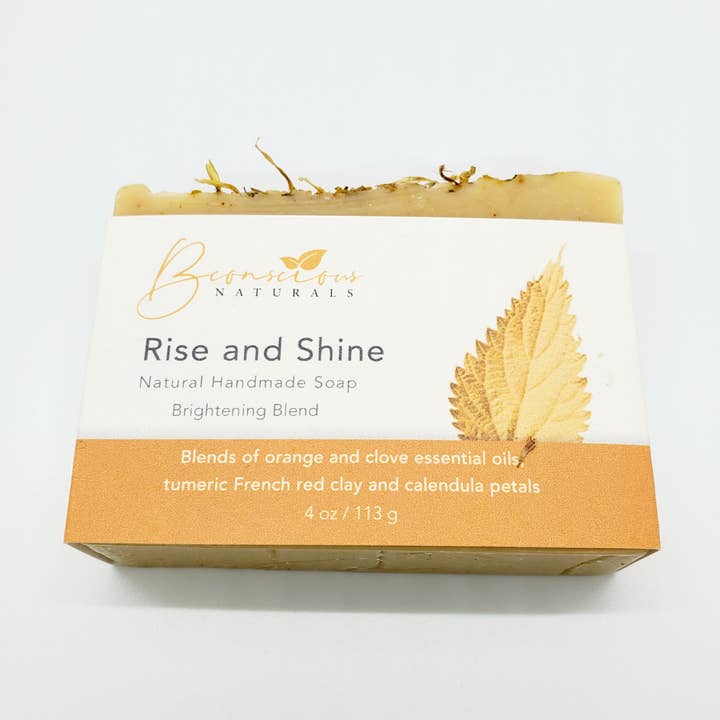 bconsciousnaturals - Vente Pains de savon - Barre biologique Rise & Shine aux herbes (mélange éclaircissant)0