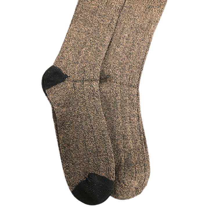 Wear Sierra - Wholesale Socks - Men's - Socks for Big and Tall Men Marled Cotton Socks (2 Pair Packs)