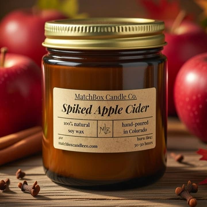 Spiked Apple Cider for wholesale by MatchBox Candle Co.