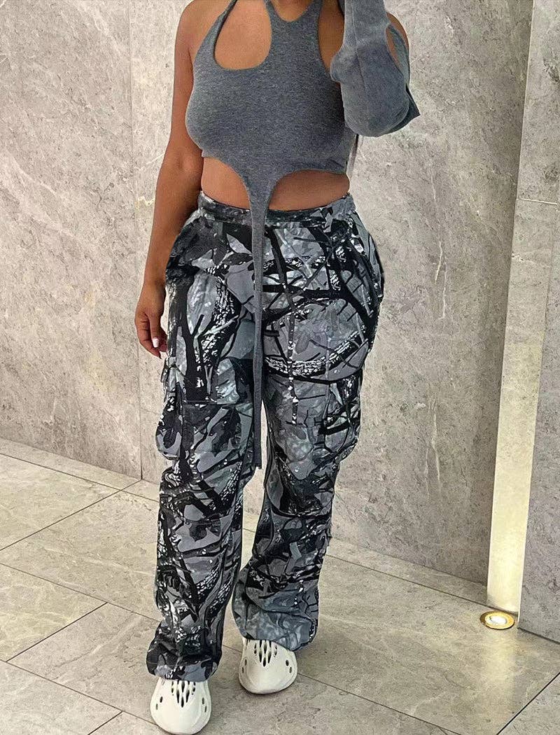 safistyle – wholesale Pants – Women's – Camo Cargo Pants5