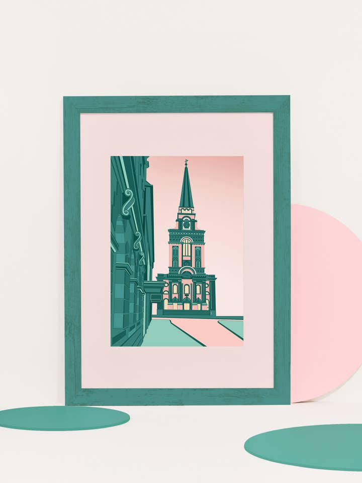 ‘Spitalfields London’ Print for wholesale by Pink and Mint Design