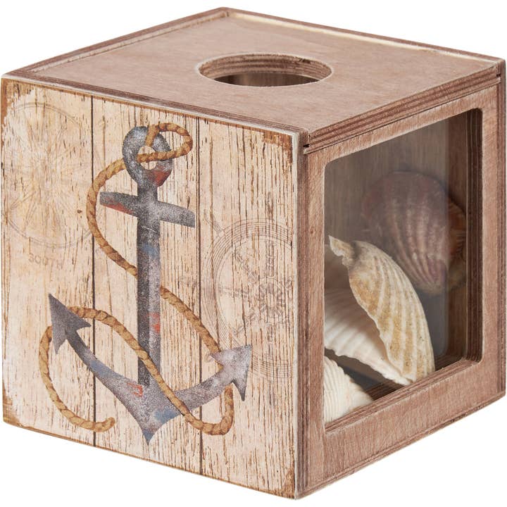 Primitives by Kathy - Wholesale Stationery/Notecard Set - Always Have A Shell Shell Holder