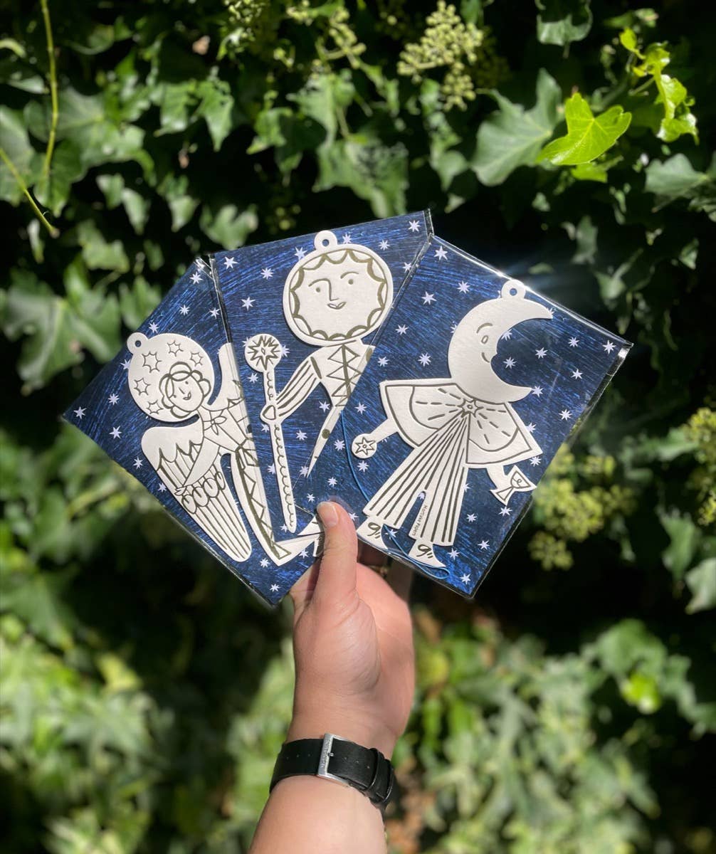 Mortlake Papers - Vente Objets de décoration - Ornement du Peuple de la Lune | Décoration de Noël | Ornement de Fête11