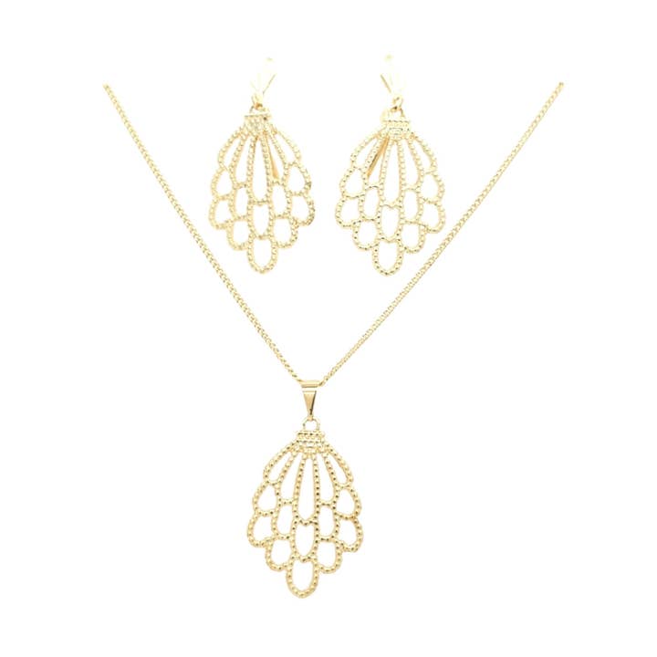 Påfågelfjädrar Dinglande Örhängeset för wholesale av Lacosta Jewelry Corp