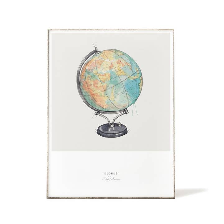 Tirages d'art 30 x 40 - Globe vintage pour la vente par Emmeselle