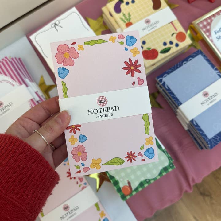 Floral 4x6 Notepad for wholesale by Smar Art