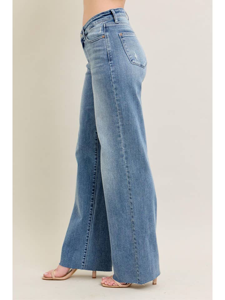 Watermelon Apparel - Wholesale Jeans - Women's - Judy Blue V-Front Baggy Jean