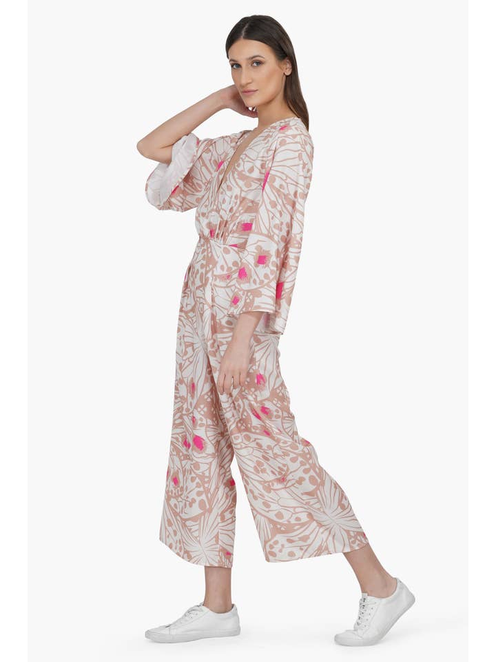 America & Beyond – wholesale Jumpsuit - Dam – Misty Rose Butterfly Jumpsuit2