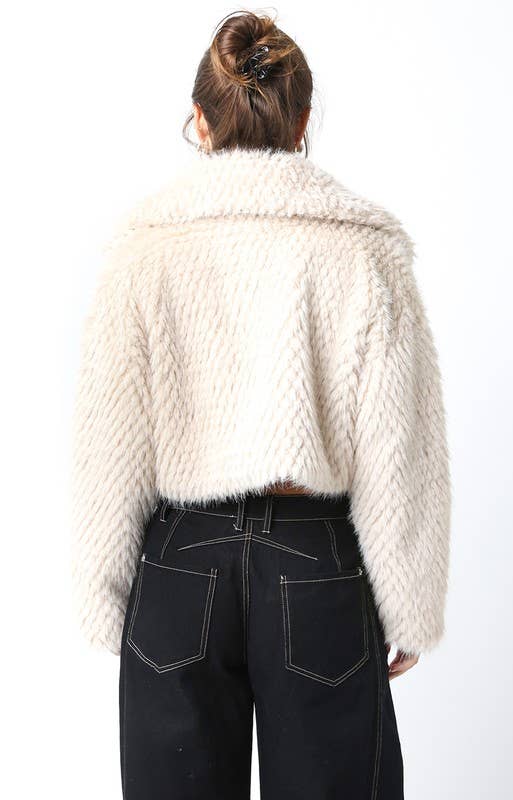 Olivaceous - Wholesale Jas - Dames - Lexi Faux Fur Crop Jas11