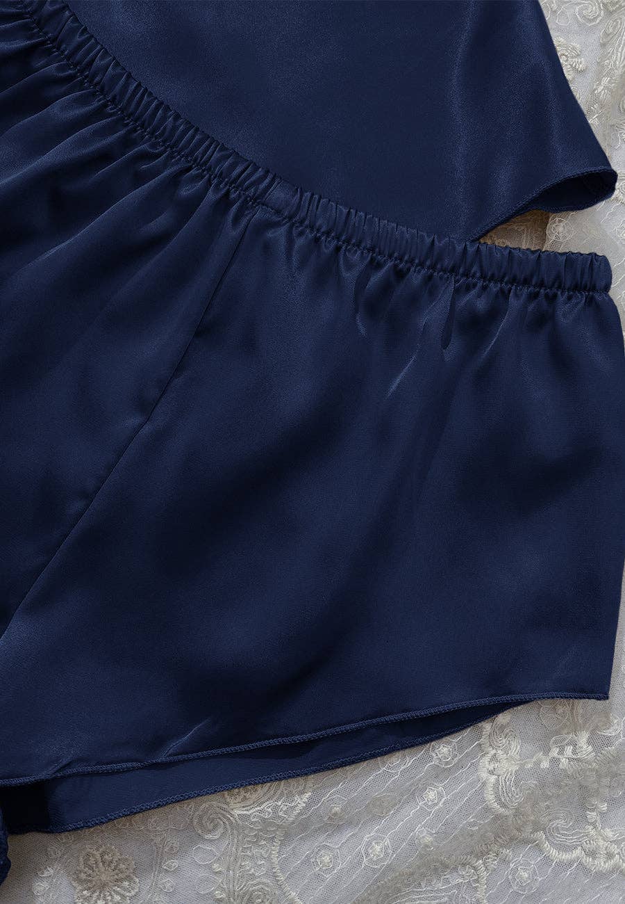 Anna Kaci Wholesale - Wholesale Lounge Set - Women's - Cowl Tank and Shorts Lounge Set6