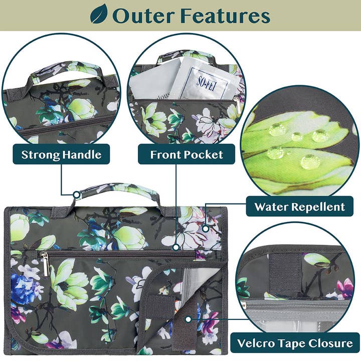 Pavilia - Wholesale Toiletry Bag - Unisex - Rollout Hanging Toiletry Organizer Bag19