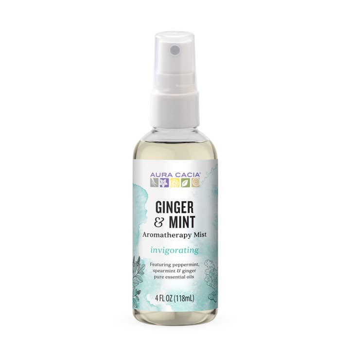 Aura Cacia - Wholesale Aromatherapy Mist - Ginger & Mint Aromatherapy Mist With Essential Oils 4 Fl Oz
