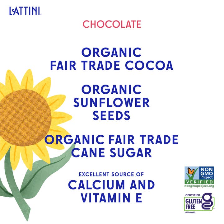 Lattini - Vente Boisson végétale - Lait de tournesol au chocolat LATTINI™ (paquet de 6)