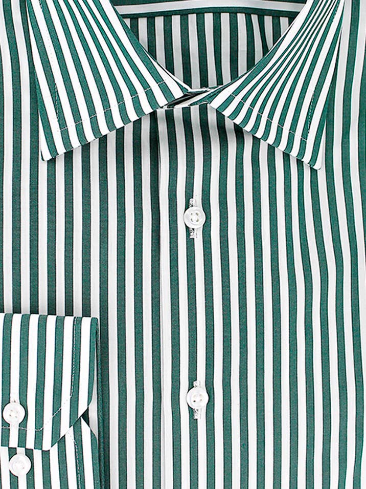 STRIPED SHIRT WITH GREEN STICKS for wholesale by Cotton Park