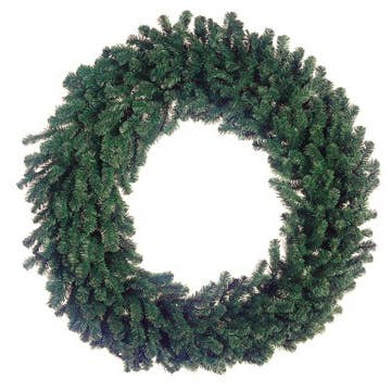 Silk Flower Depot - Wholesale Wreath - 60" Deluxe Windsor Pine Wreath x960 (Triple Ring) Green
