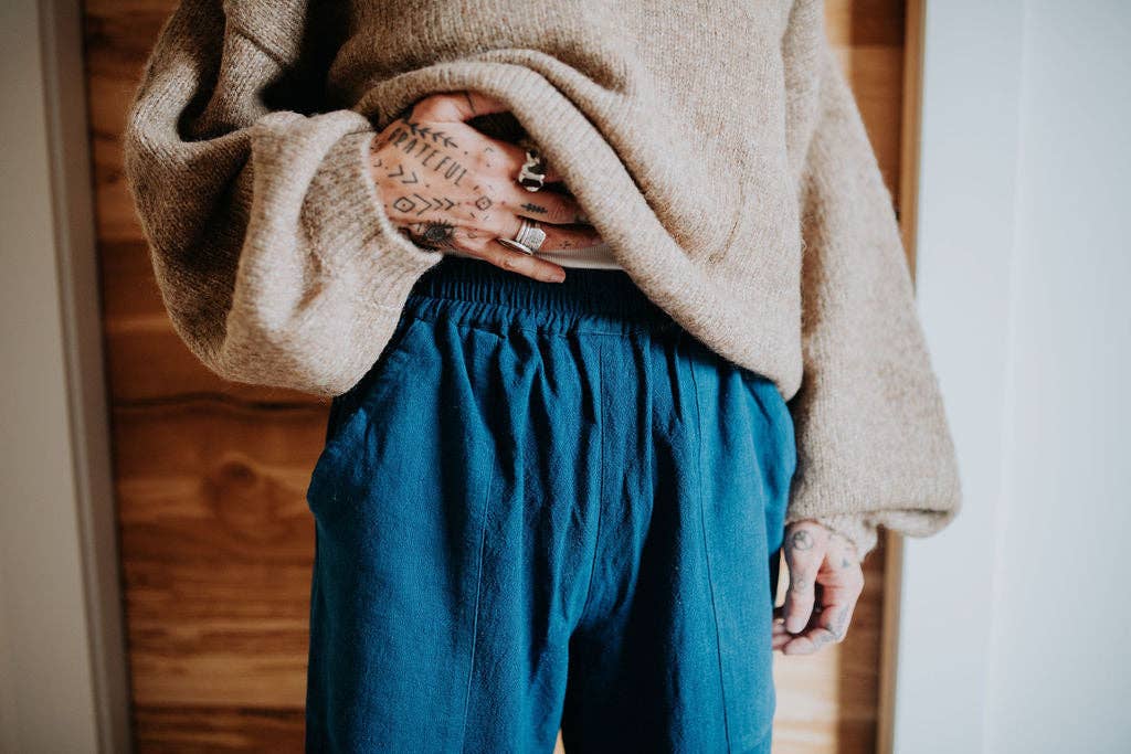 Happy French Gang - Vente Pull en maille – femme - Pull Félix camel en alpaga non teint filé à la main3