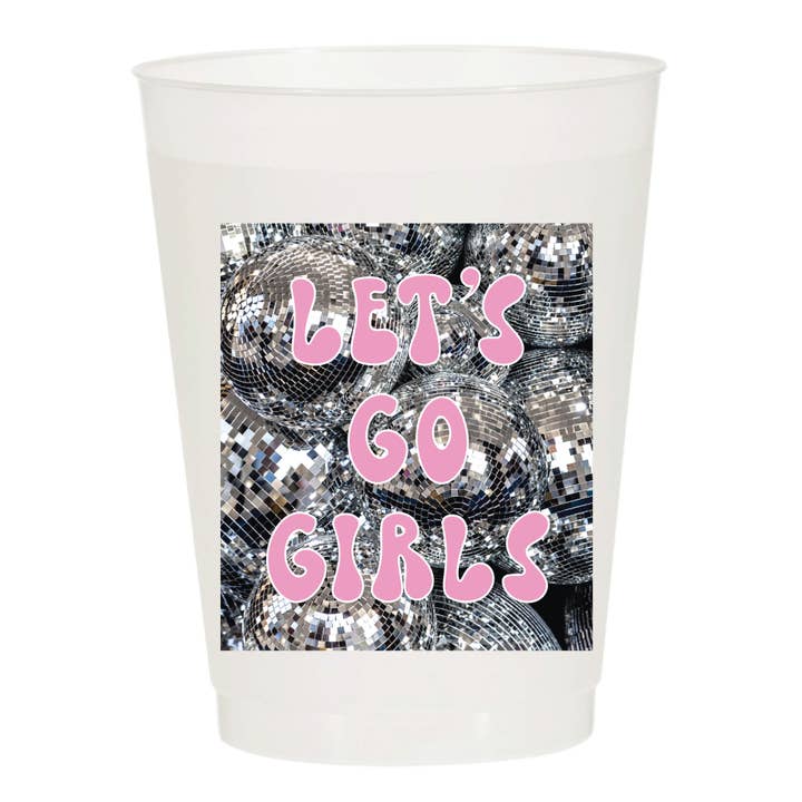 Sip Hip Hooray - Wholesale Disposable cup - Let's Go Girls Disco Ball Rodeo Frosted Cups- Rodeo