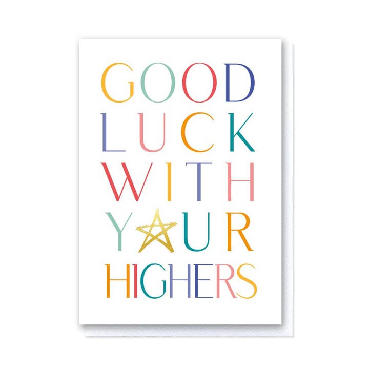 Good Luck with your Highers for wholesale by Grace Jackson Design