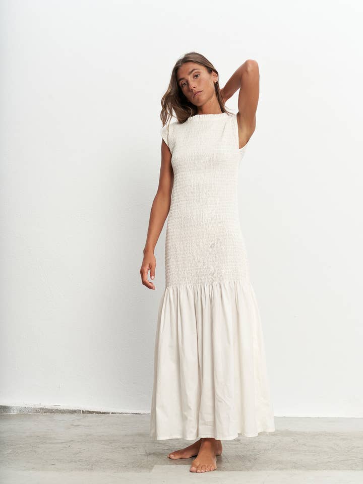 PAR&ESCALA - Wholesale Dress - Women's - EMMA WHITE DRESS2