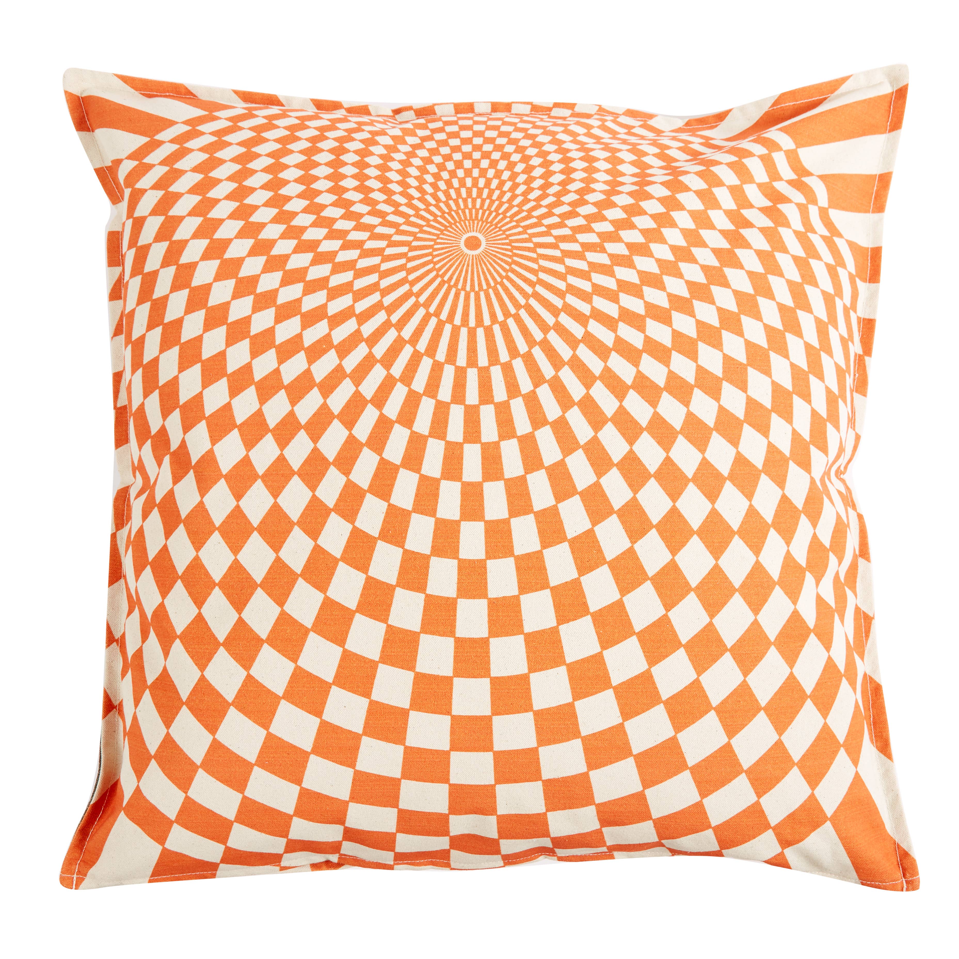 THOMASPAUL - Vente Coussin décoratif - COUSSIN OPTIQUE EQUUS ORANGE 22"X22"1