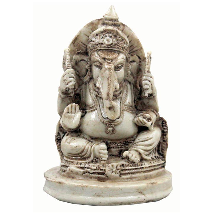 Yak & Yeti - Wholesale Sculpture - White Blessing Ganesh 0