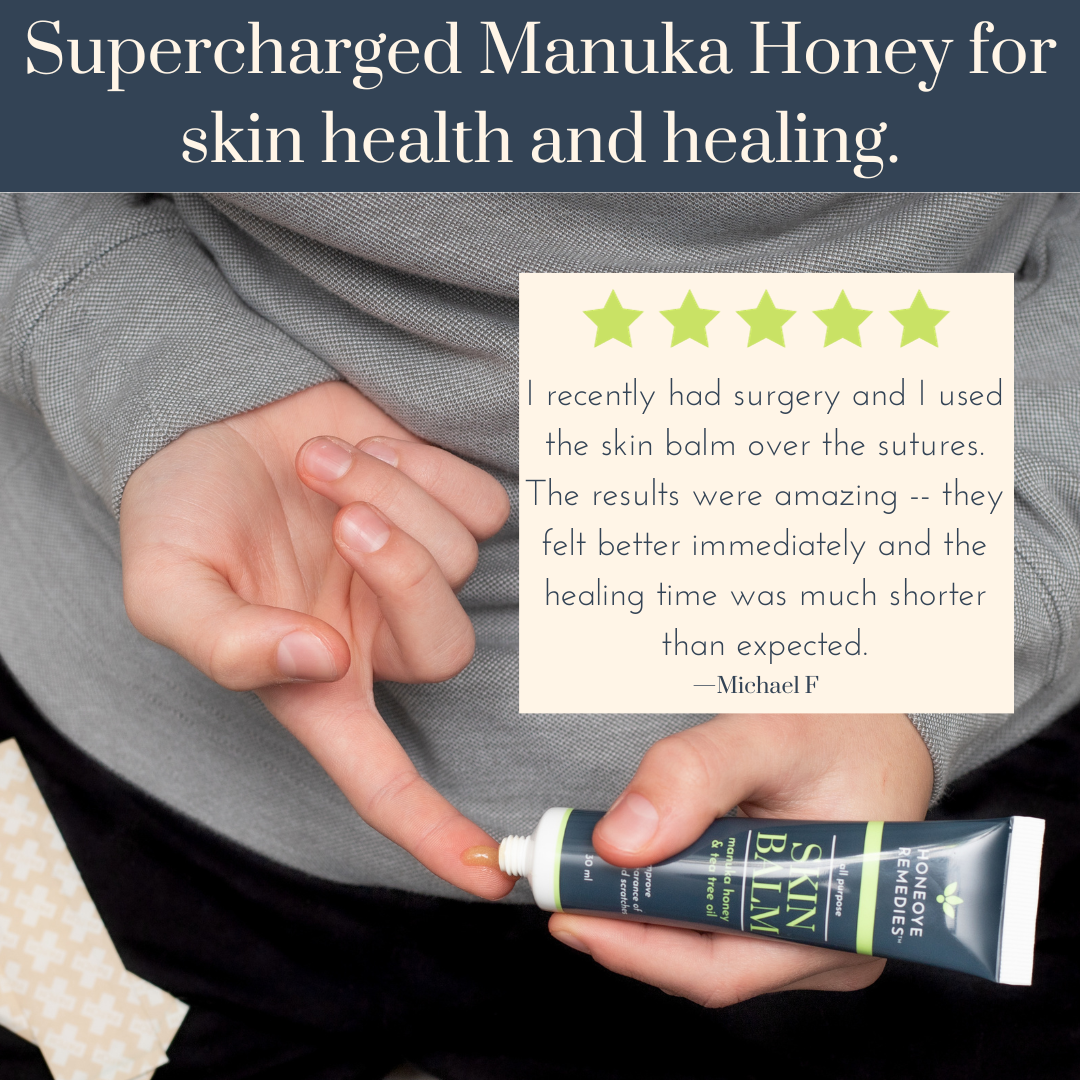 Honeoye Remedies - Wholesale Healing Salve/Balm/Cream - Skin Balm [30 ml] | Manuka Honey [550+ MGO] & Tea Tree Oil9
