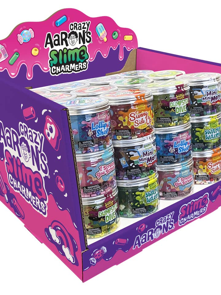 Slime Charmers 36 Count Filled Display 2025 for wholesale by Crazy Aaron's