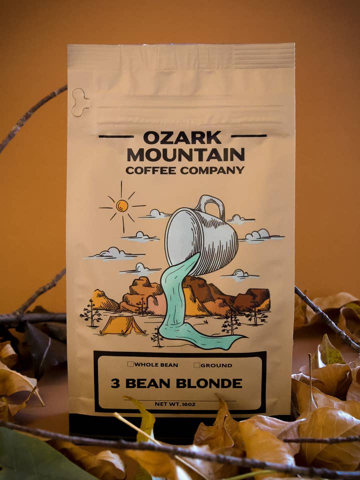3 Haricots Blonde | Grains Entiers & Moulu pour la vente par Ozark Mountain Coffee Co.