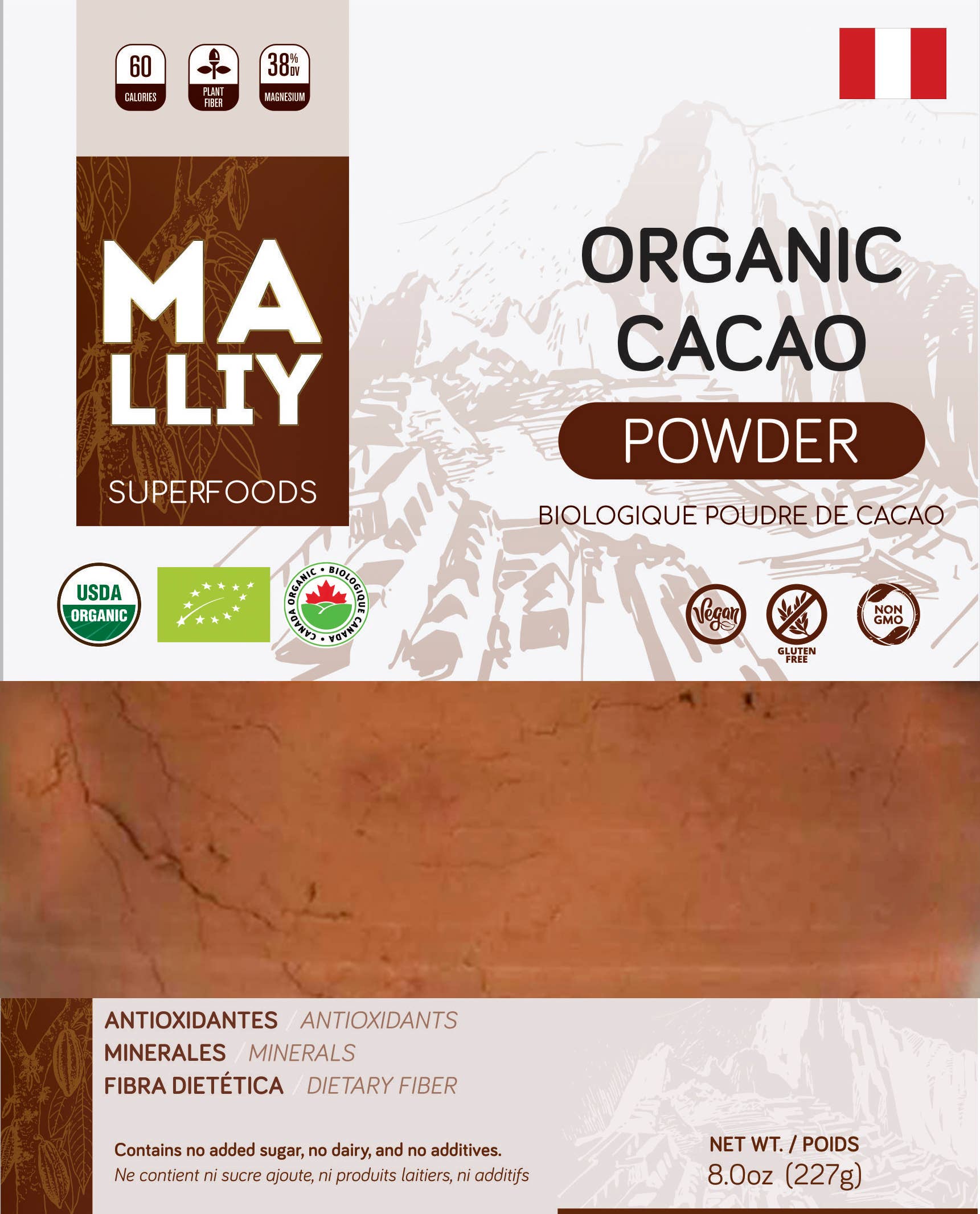 Ganesa Trading - Wholesale Protein/superfood powder - Organic Cacao Powder imported from Peru.6