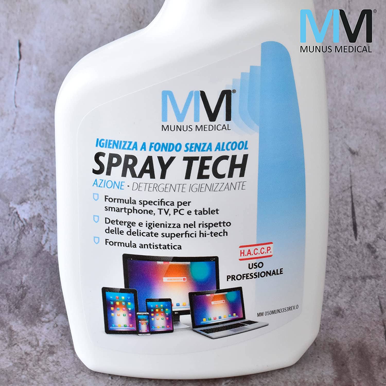Munus Medical - Wholesale Spray Bottle - Tech screen cleaner with antistatic formula2