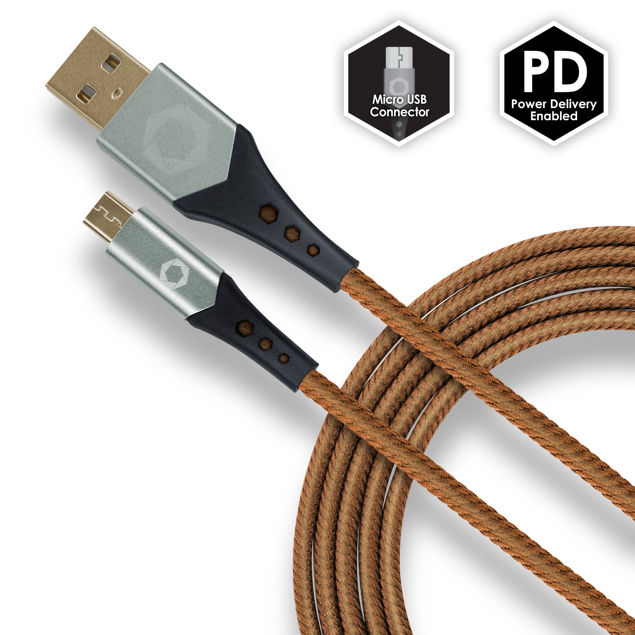 Cloudz - Wholesale Charging Cable - *Celltronix MCX Titanium 6' Fast Charging Micro USB Cable1