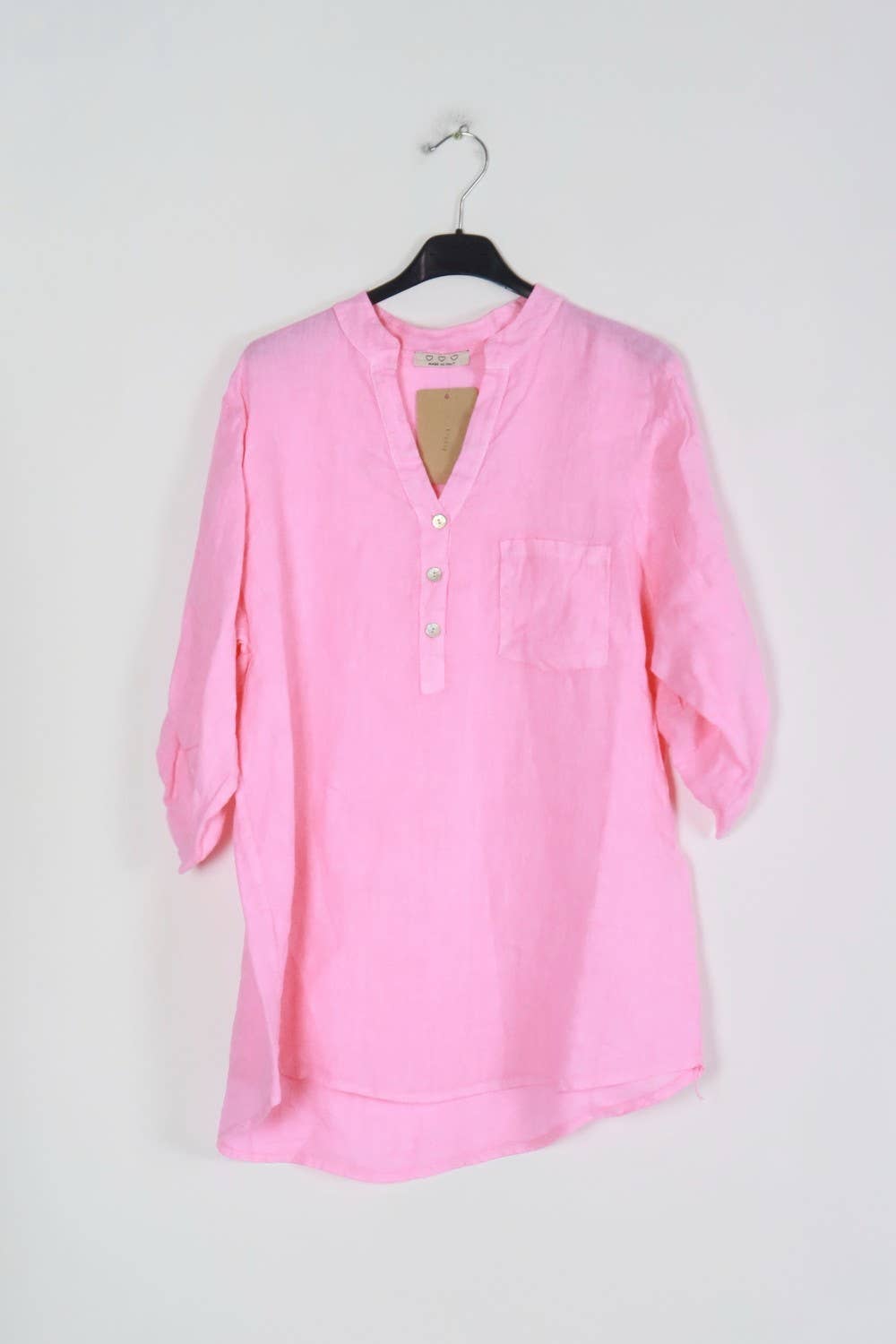 LÉA & LUC - Wholesale Button Down Shirt - Women's - 100% Linen Blouse REF. 636754