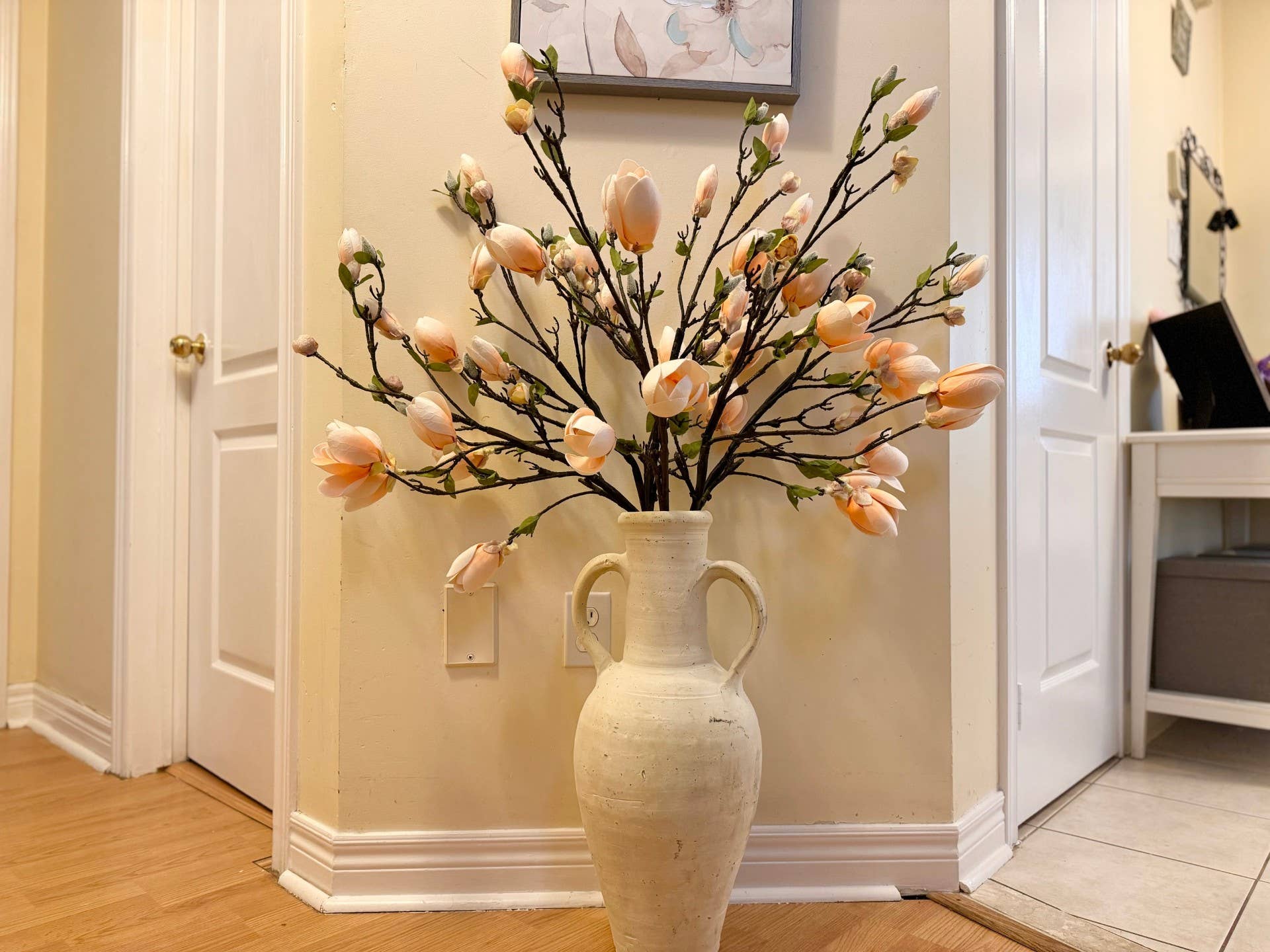 One Way Home – Flores artificiais por atacado – Flores de Magnólia Premium Falsas, Galhos de Árvore de Magnólia Artificial10